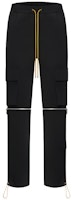 RHUDE Black Detachable Knee-Zip Drawstring Pants RHU07MS20054 RHUDE Black Detachable Knee-Zip Drawstring Pants RHU07MS20054