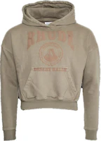 Rhude Elephant Color Letter Print Cropped Hoodie RHPF23H0030123721671 Rhude Elephant Color Letter Print Cropped Hoodie RHPF23H0030123721671