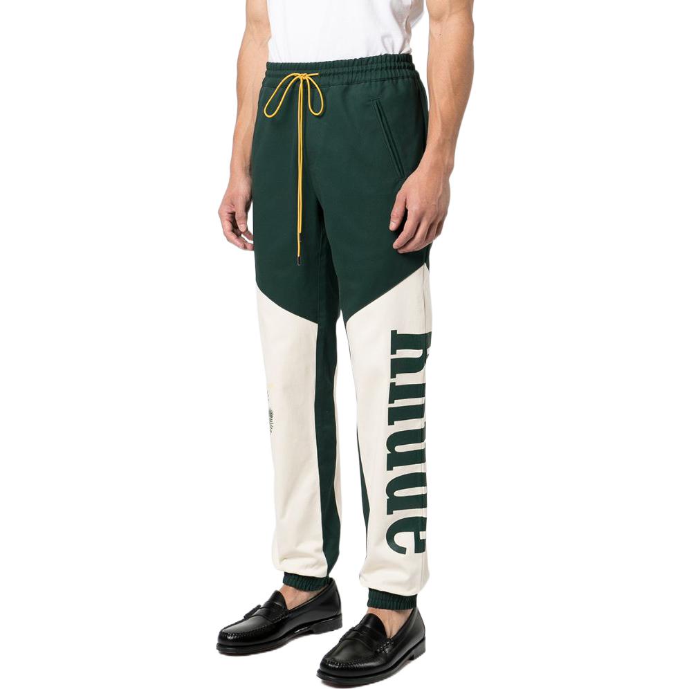 Purchase Pantalones Jogger Blancos RHUDE Flight SS22 con Elástico para Hombre. RHSS22PA06012615GREEN/CREME