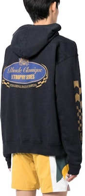 RHUDE 2022秋冬款图案印花男士黑色长袖连帽衫。 RHFW22HO07012610 Purchase RHUDE 2022秋冬款图案印花男士黑色长袖连帽衫。 RHFW22HO07012610