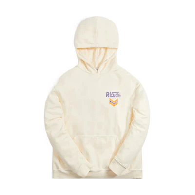 Rhude FW22 Logo Graphic Hoodie Nude Color Pullover RHPF22HO090126110611