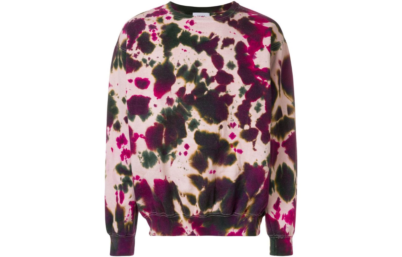 Rhude FW22 Splatter Print Crewneck Pullover Sweatshirt Men Multicolor TSC03GREY