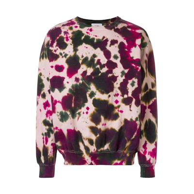 Rhude FW22 Splatter Print Crewneck Pullover Sweatshirt Men Multicolor TSC03GREY