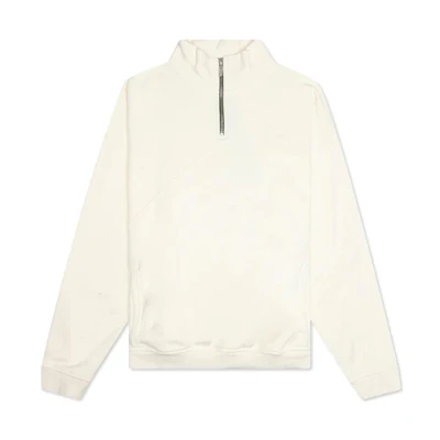 Rhude FW22 White Half-Zip High Neck Long Sleeve Sweatshirt RHFW22SW060126110611