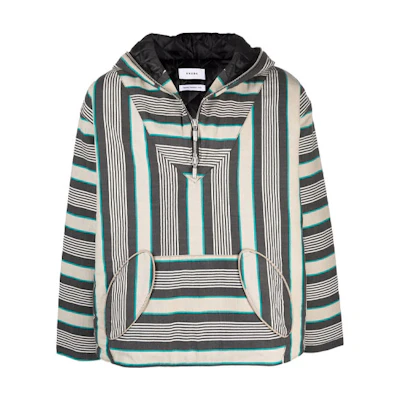 Rhude Geometric Print Half-Zip Hoodie Multicolor - Fashion RHPS21PU00000003