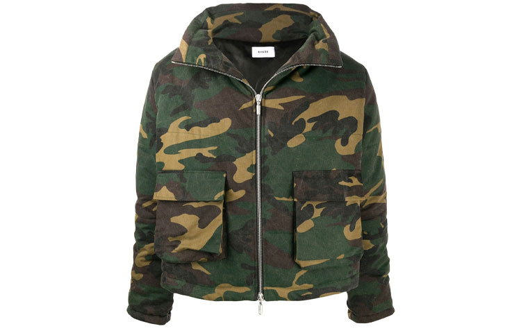 Rhude Green Camo Pocket Jacket RHU08PF20096