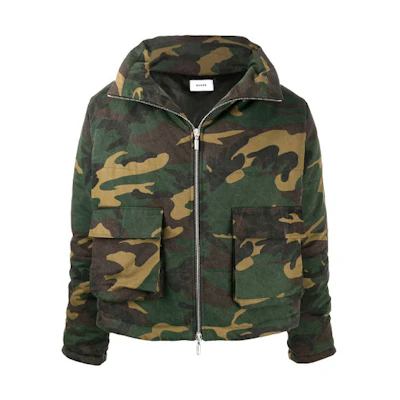 Rhude Green Camo Pocket Jacket RHU08PF20096