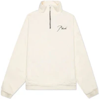 Rhude Half-Zip Logo Print Pullover Sweatshirt White RHPS21SW00000006 Rhude Half-Zip Logo Print Pullover Sweatshirt White RHPS21SW00000006