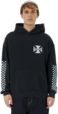 RHUDE 字母格纹男士连帽卫衣 黑色 RHFW21HO01012372 Cheap RHUDE 字母格纹男士连帽卫衣 黑色 RHFW21HO01012372