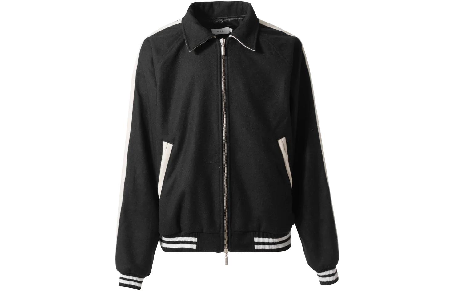 Rhude Logo Printed Collared Long-Sleeve Jacket for Men RHFW22JA45674372