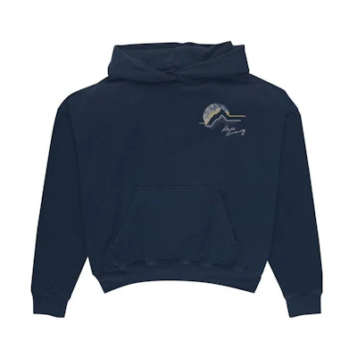 Rhude Loose Fit Graphic Print Hoodie Men’s Blue FW23HO11012610
