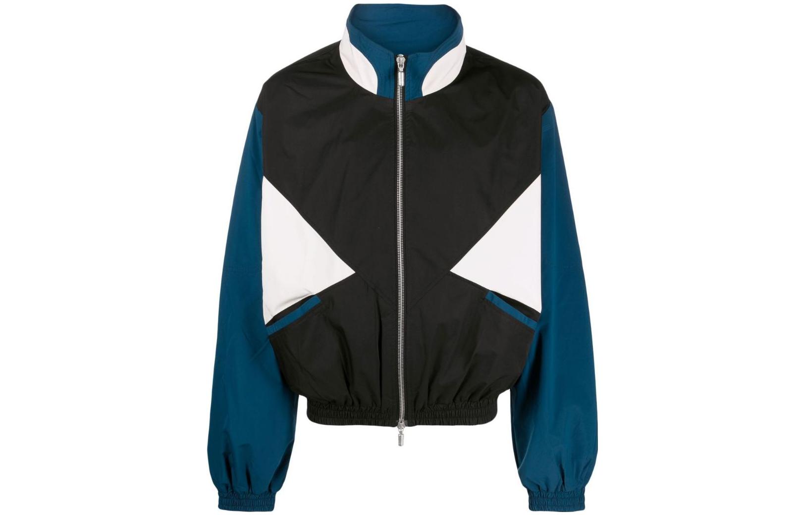 Order Jaket Zip Kolar Berdiri Rhude Loose Fit Hitam RHFW22JA130410461046