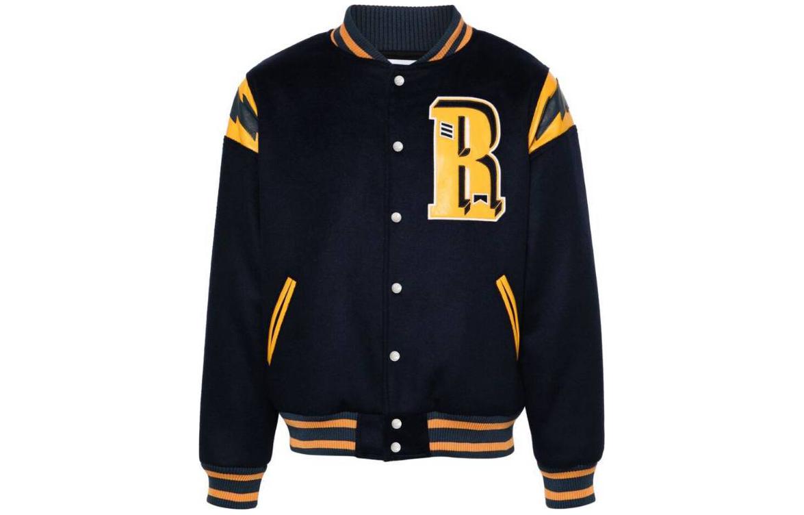 Rhude Multicolor V-Neck Graffiti Zipper Jacket Black RHPS24JA-01612133-2133