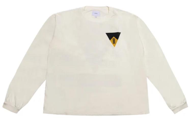 Rhude RH Long-Sleeve Crewneck Sweatshirt White FW23TT04012611