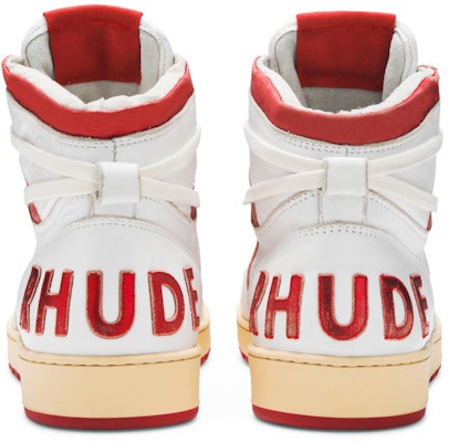 Rhude Rhecess High 'Putih Merah' Sneakers RHSS21FO00000011-0137 Details for Rhude Rhecess High 'Putih Merah' Sneakers RHSS21FO00000011-0137