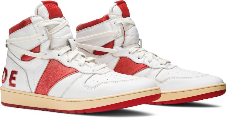 Rhude Rhecess High 'White Red' RHSS21FO00000011-0137 Cheap Rhude Rhecess High 'White Red' RHSS21FO00000011-0137