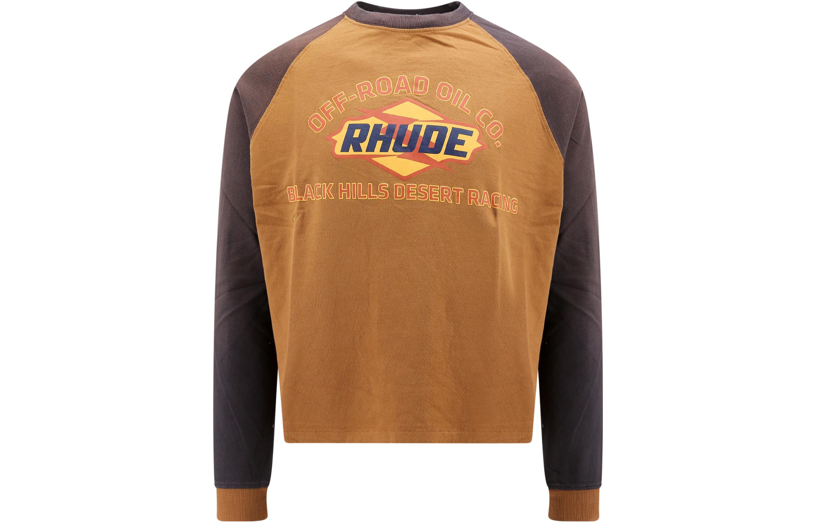 Rhude RHODE Brown Crewneck Pullover Long Sleeve Sweatshirt RHPF23TT-01012692-1692
