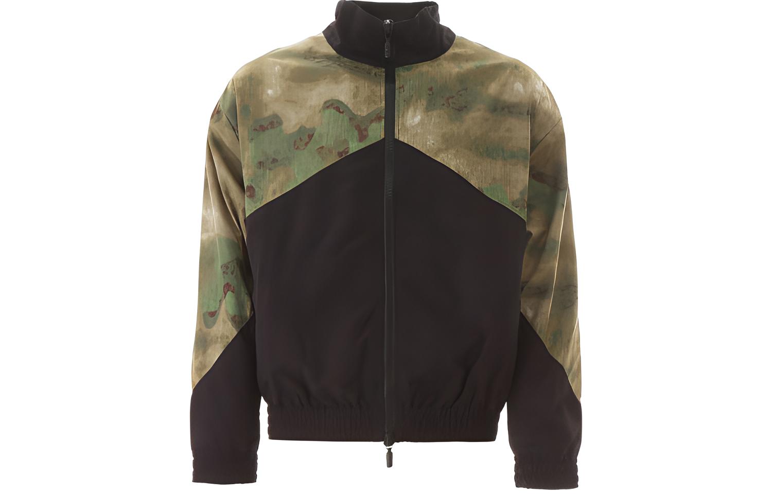 Rhude RHODE Camouflage Colorblock Zip-Up Jacket for Men RHU06PS20073