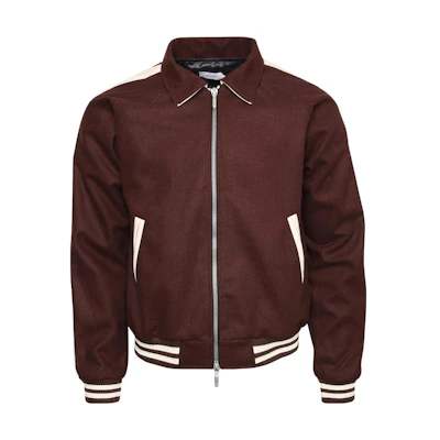 Rhude RHODE Colorblock Zip-Up Collared Jacket Brown Unisex Long Sleeve FW22JA45674090
