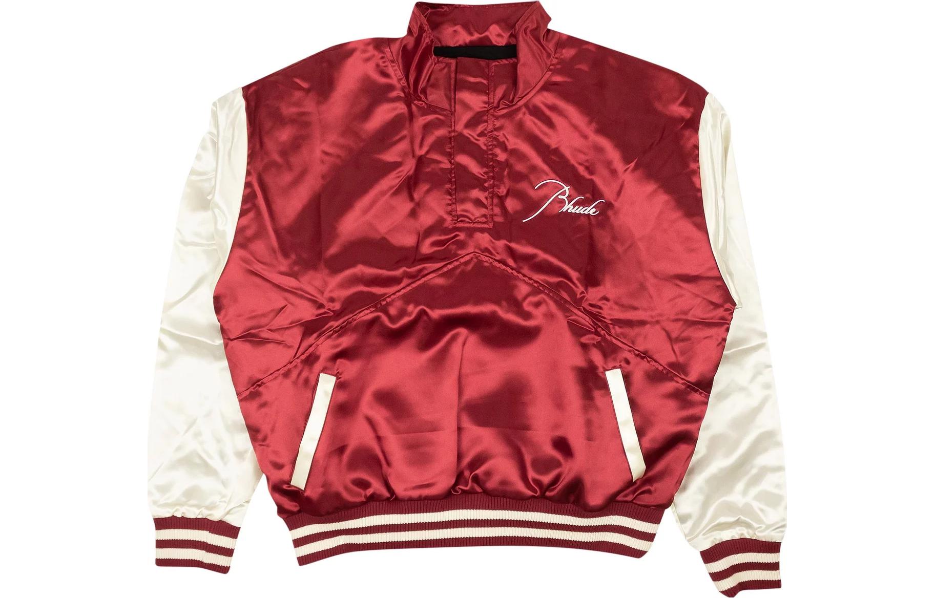 Rhude RHODE Embroidered Logo Pullover Jacket Men’s Maroon FW21JA37063482