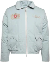 Rhude RHODE Embroidered Zip Slim-Fit Jacket Blue - RHPS23JA01827185 Rhude RHODE Embroidered Zip Slim-Fit Jacket Blue - RHPS23JA01827185