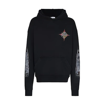 Rhude RHODE Flame Logo Hoodie Black (Men’s) RHU08PF20024