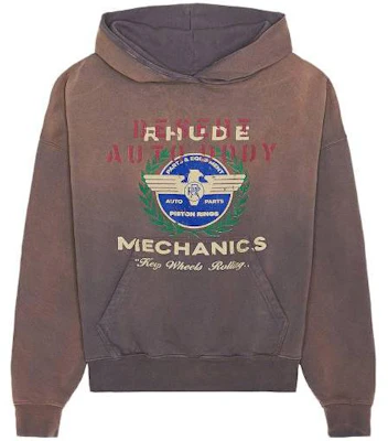 Rhude RHODE FW23 Hoodie Coklat Pria Loose Fit dengan Motif Huruf. RHPF23HO-04012675-1675 Buy Rhude RHODE FW23 Hoodie Coklat Pria Loose Fit dengan Motif Huruf. RHPF23HO-04012675-1675