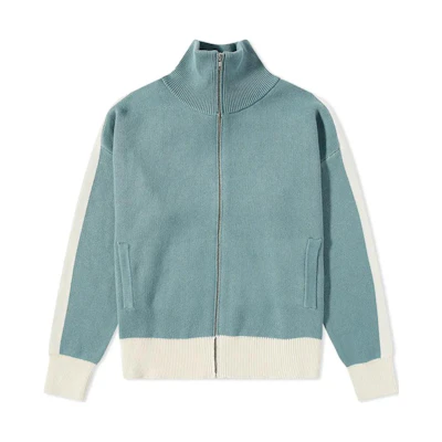 Rhude RHODE High-Neck Embroidered Letter Jacket Blue RHPS23JA038221841184