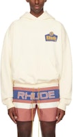 Rhude RHODE Logo Print Pullover Hoodie Long Sleeve White RHPS24HO06826611VTG Rhude RHODE Logo Print Pullover Hoodie Long Sleeve White RHPS24HO06826611VTG