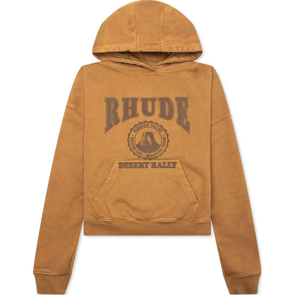 Rhude RHODE Loose Fit Letter Hoodie Camel (Men) RHPF23HO030123720003