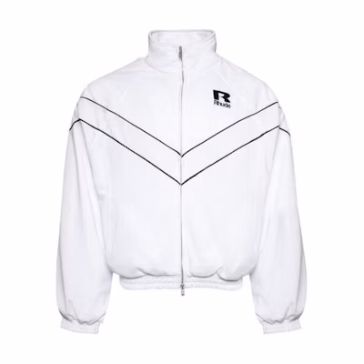 Rhude RHODE Minimalist White Zip-Up Jacket - Unisex Casual Long-Sleeve Sportswear PS25JA010162994