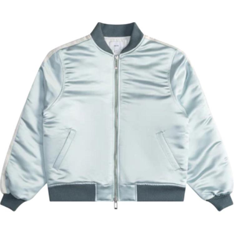 Rhude RHODE Mint Double-Zip Jacket with Ribbed Cuffs and Stand Collar RHPS24JA094971362136