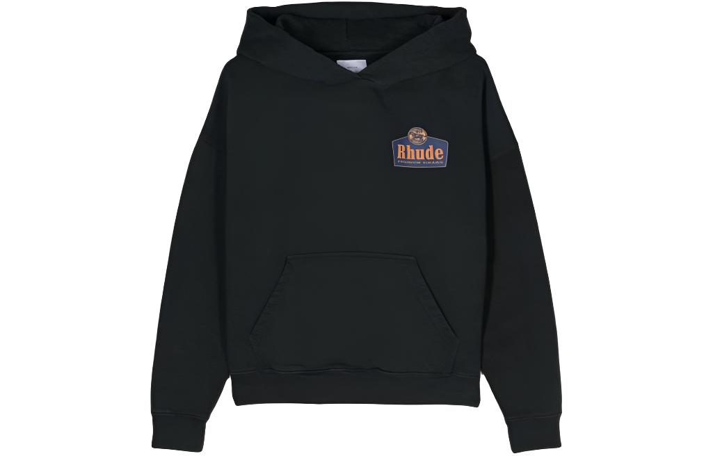 Rhude RHODE Printed Graphic Hoodie Black Long Sleeve RHPS24HO020126100610