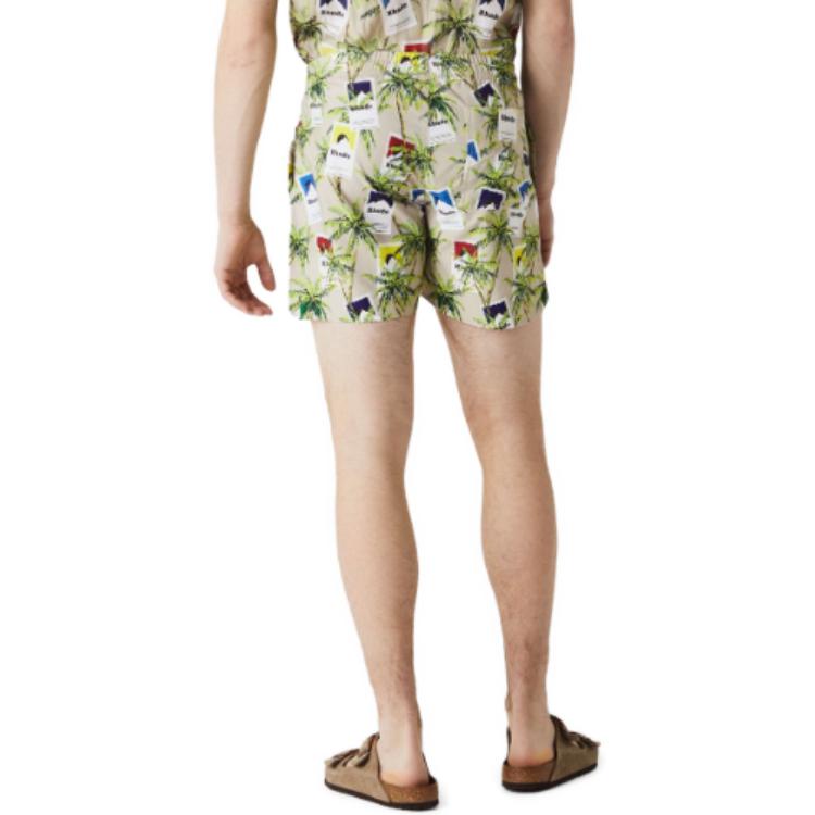 Shop Rhude RHODE Celana Pendek Mid-Rise Drawstring Motif Multicolor Fashion. RHSS23PA91020326