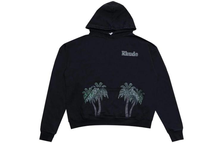 Rhude RHODE Scenic Letter Graphic Pullover Hoodie Black RHPSS23HO22838610