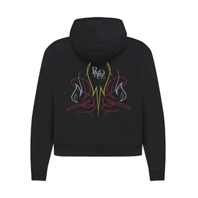 Rhude RHODE SS22 Hot Rod Hoodie Pullover Black Sweatshirt Rhude4227532