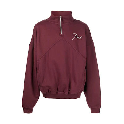 Rhude RHODE SS22 Logo Print Sweatshirt Burgundy Red RHPF22SW020128000800