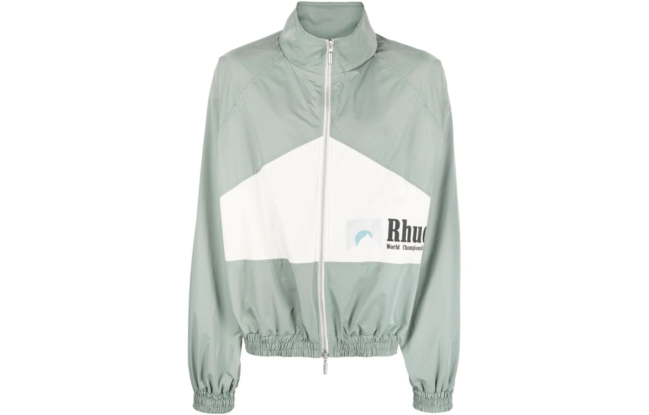 Rhude RHODE SS23 Colorblock Zip Collar Jacket Blue RHPS23JA04176184
