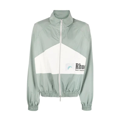 Rhude RHODE SS23 Colorblock Zip Collar Jacket Blue RHPS23JA04176184