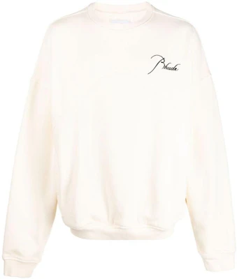 Rhude RHODE SS23 刺繡Logo長袖圓領白色衛衣 RHPS23SW04826611 Buy Rhude RHODE SS23 刺繡Logo長袖圓領白色衛衣 RHPS23SW04826611