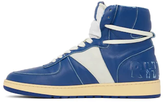 Rhude RHODE Vintage-Style High-Top Sneakers Blue White Mens RHFW21FO27039302 Rhude RHODE Vintage-Style High-Top Sneakers Blue White Mens RHFW21FO27039302