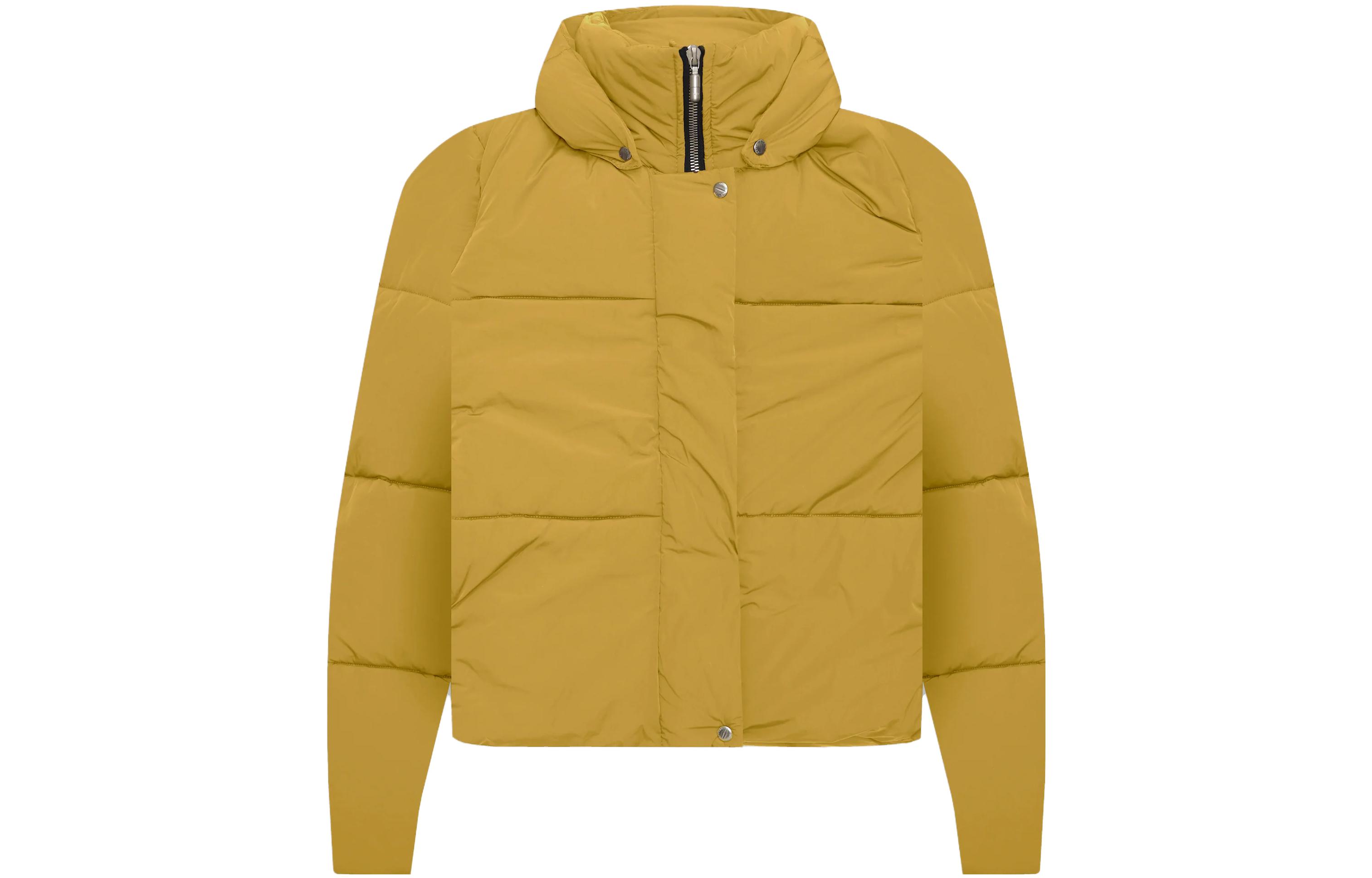 Rhude RHODE Yellow Zip-Up Hoodie Jacket with Back Letter Print RHFW22JA34016121