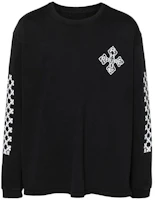Rhude RHUE Black Printed Crewneck Pullover Sweatshirt Men’s Loose Fit Long Sleeve RHPF24TT090122306 Rhude RHUE Black Printed Crewneck Pullover Sweatshirt Men’s Loose Fit Long Sleeve RHPF24TT090122306