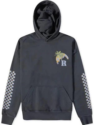 Rhude RHUE 字母印花黑色寬鬆款長袖連帽上衣 RHPS23HO018266100610 Buy Rhude RHUE 字母印花黑色寬鬆款長袖連帽上衣 RHPS23HO018266100610