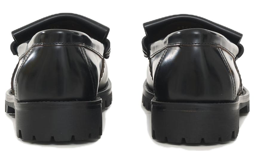 Shop RHULE Lug 圓頭套腳 樂福鞋 男款 黑色