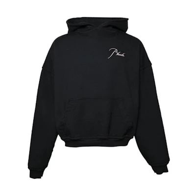 Rhude SS21 Black Swan Graphic Hoodie Black Pullover RHFW20HO00000004