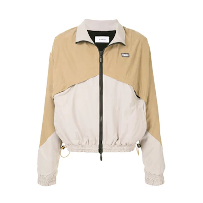 Rhude SS21 Colorblock Jacket Khaki Casual Outerwear RHU08PF20059
