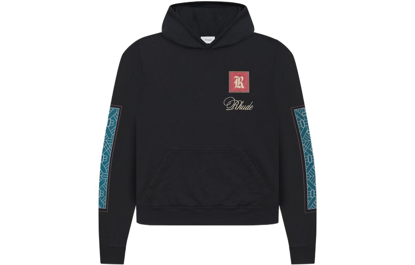 Rhude SS22 Black Hoodie with Back Print Rhude4207464