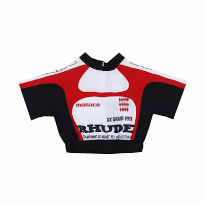 Rhude SS22 Logo Embroidered Knit Track Jacket Multicolor RHSS22TO07016700