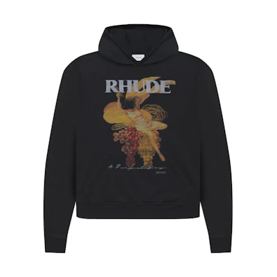 Rhude SS22 Perfect Day Hoodie Black Unisex Pullover Sweatshirt Rhude4223563